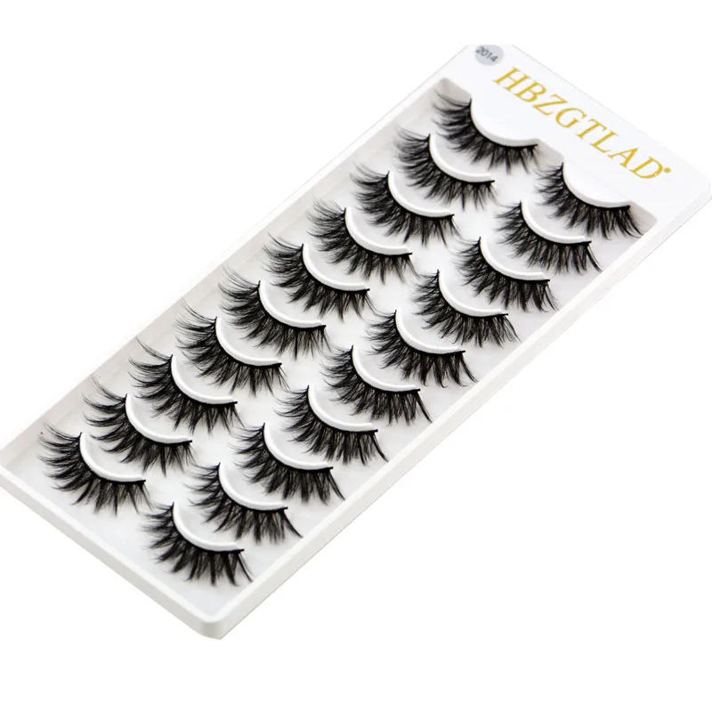 24Styles 10 pairs natural false eyelashes fake lashes long makeup 3d mink lashes extension eyelash mink eyelashes for beauty