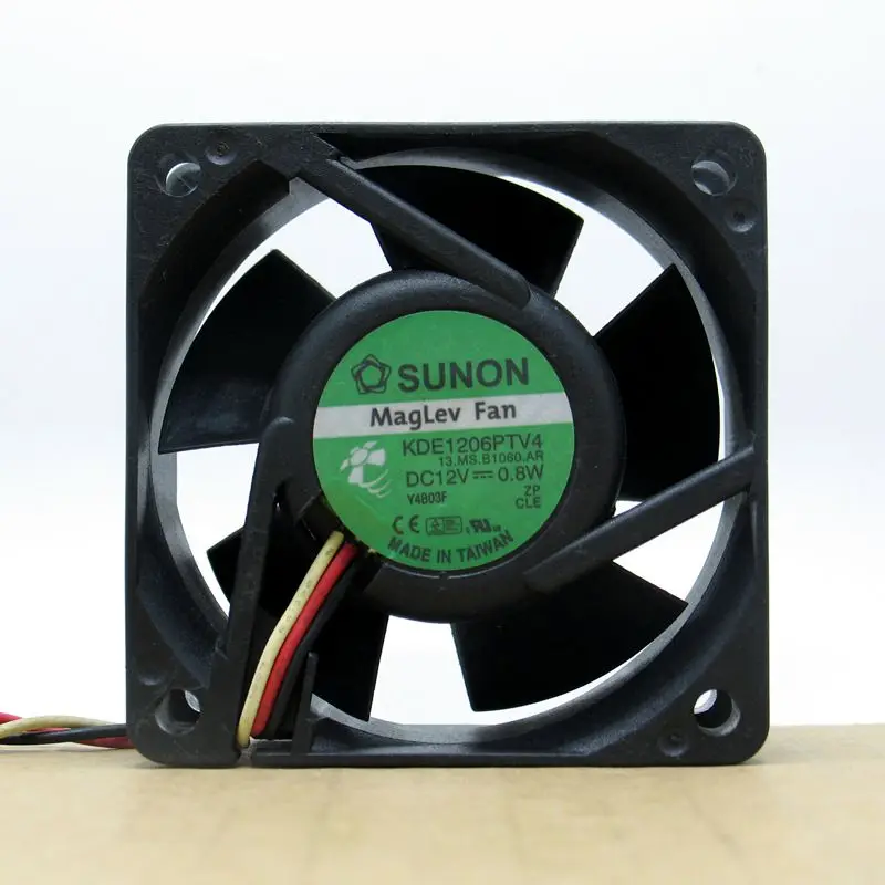 

USED SUNON KDE1206PTV4 6025 6CM 12V 0.8W 3lines silence cooling fan