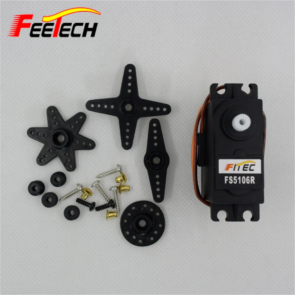 6kg.cm 360 Degree Continuous Rotation Servo FS5106R FEETECH Servo for Robot