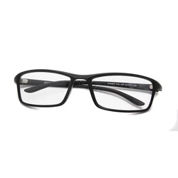 ESNBIE TR90 Flexible Men Optical Glasses Frame Square Eyeglasses Frame Male Matt Black Glasses Clear Lens New Oculos 78207