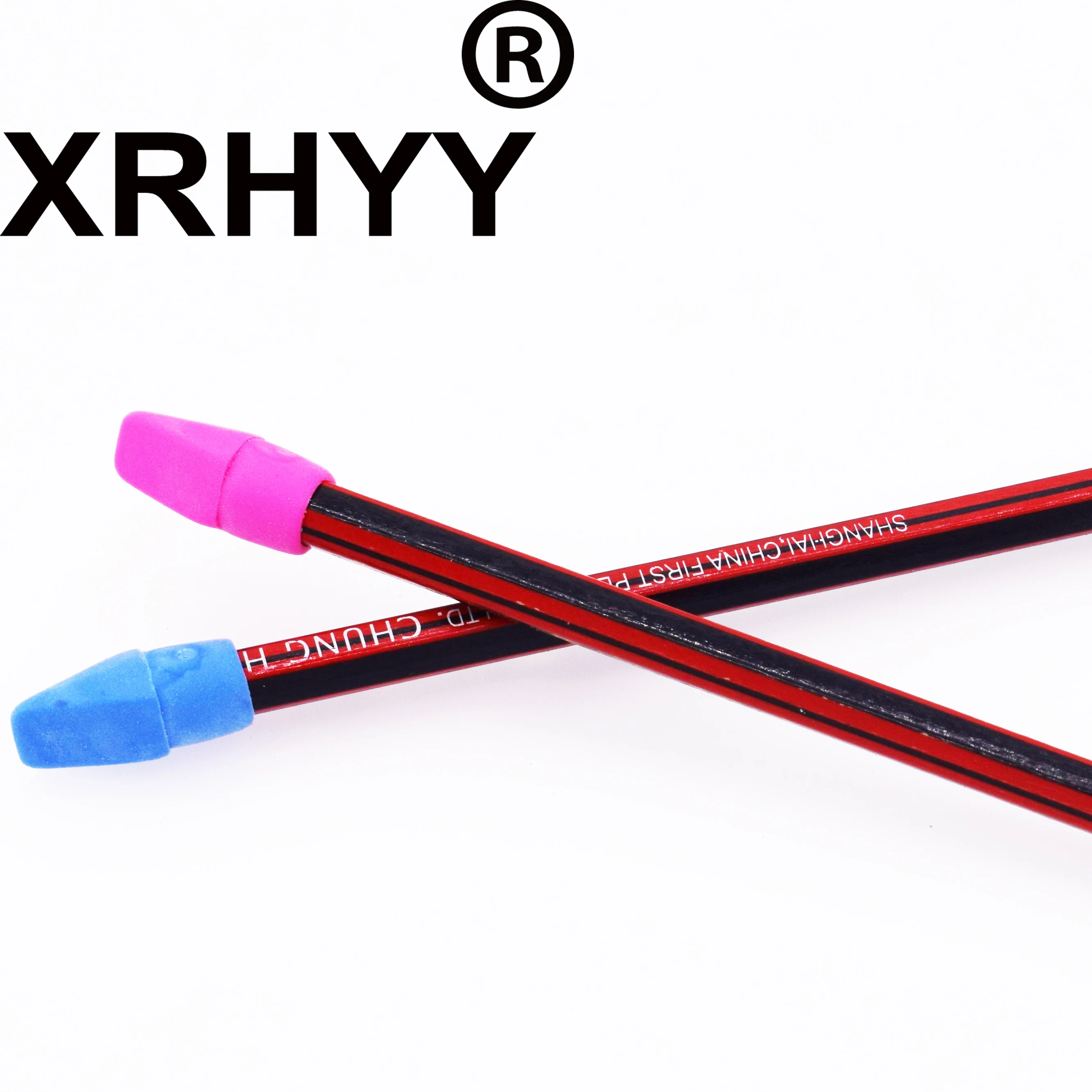 XRHYY 20 PCS Assorted Colors Pencil Cap Erasers