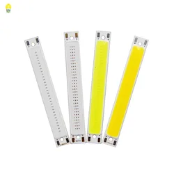DC3-3.7V 2V COB LED Bulb 60x8mm 1.5W 3W Light source Warm Cold White Blue Red LED COB Strip Chip for DIY Work Bicycle Lighting