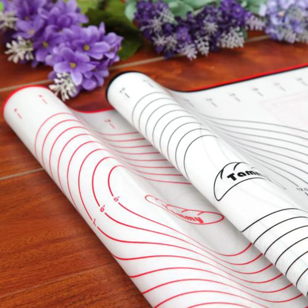 Thicken Paltinum Silicone Mat Knead Flour Pad Slim Non-stick Cooking Baking Mats Oven Cake Placemat 30X40cm