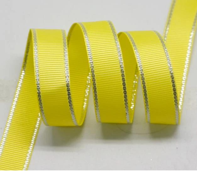 (12 Colors Mix) 6mm Silver Edge Grosgrain Ribbon DIY Sewing Tapes & Packing Accessories Ruban Solid Ribbons 12Yards/lot Y01