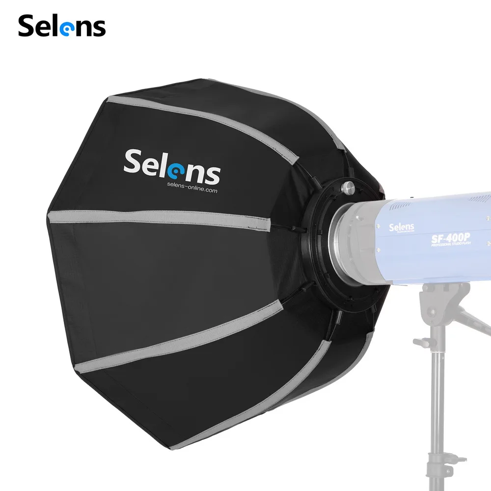 Selens 60cm Portable Flash Outdoor Octagon Umbrella Softbox for Godox V860II TT600 Yongnuo YN560 IV TR-988 Speedlite Soft Box