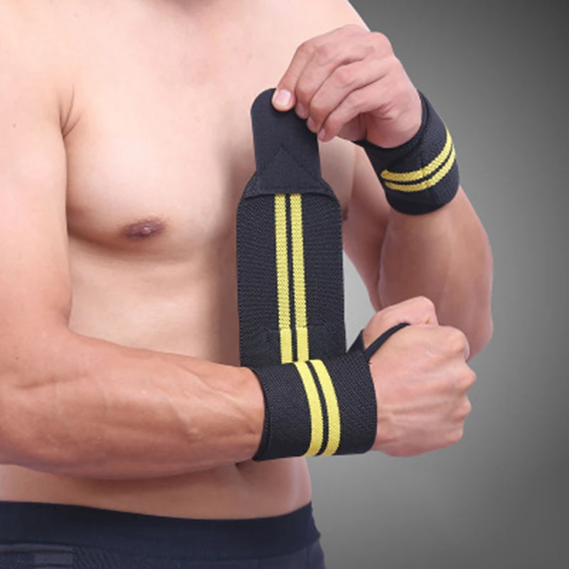 1Pcs Adjustable Wristband Elastic Wrist Wraps Bandages for Weightlifting Powerlifting Breathable Wrist Support 4colors