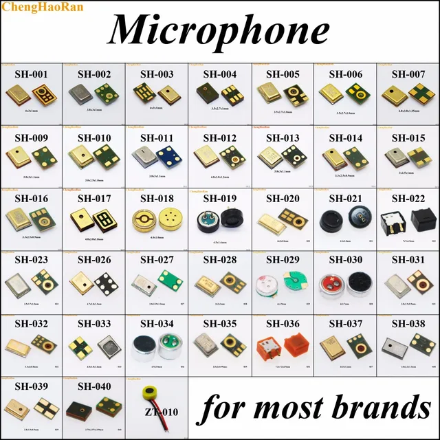 Hurtownia 38 modeli mikrofon mikrofon wewnętrzny odbiornik część naprawcza do Samsung Nokia HTC do MOTO Huawei Xiaomi do Lenovo Redmi