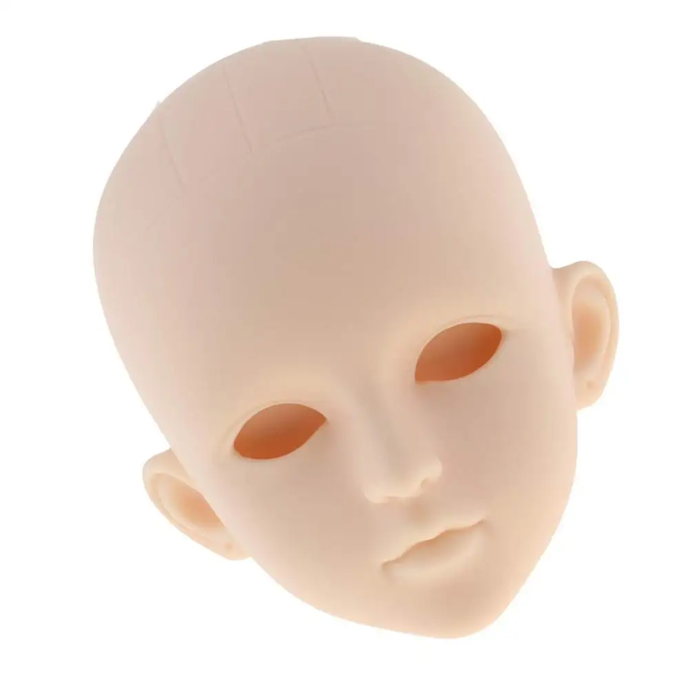 Plastic Doll Head with 3D Real Eyes Cosplay DIY Head 1/4 BJD Doll Body 1/4 Xinyi Doll For Girls Kid Toys Doll Accessories