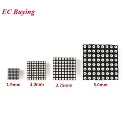 8x8 8*8 Dot Matrix Led Lattice Red Display Module Digital Tube Common Anode Screen For Diy 1.9mm 3mm 3.75mm 5mm
