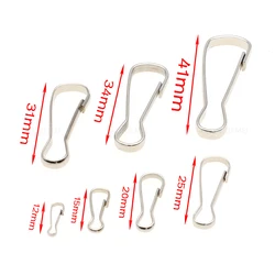 25pcs/pack Multi Size Metal Purse Zipper PULLS Snap Spring HOOKS Paracord Lanyards Lariat Phone Card ID Badge Holder