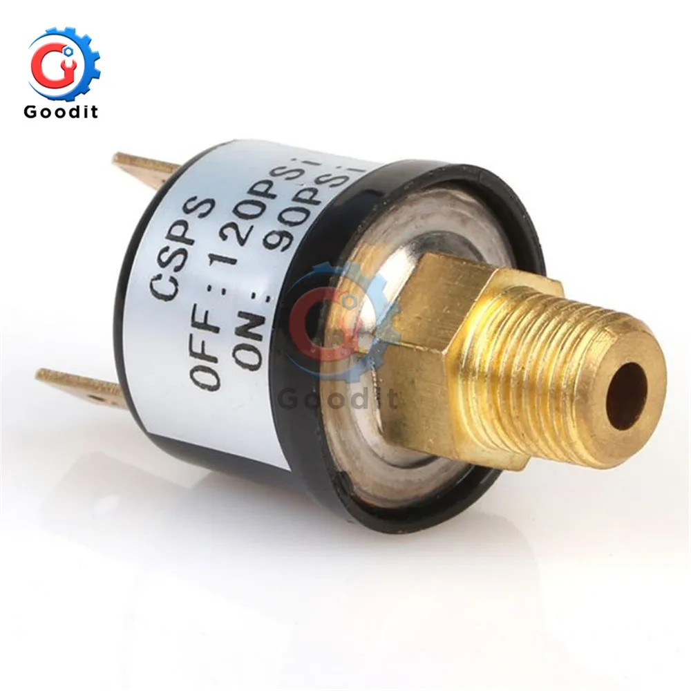 New 90 PSI -120 PSI Water pressure switch Valves Switch Air Compressor Pressure Control Switch Valve Heavy Duty