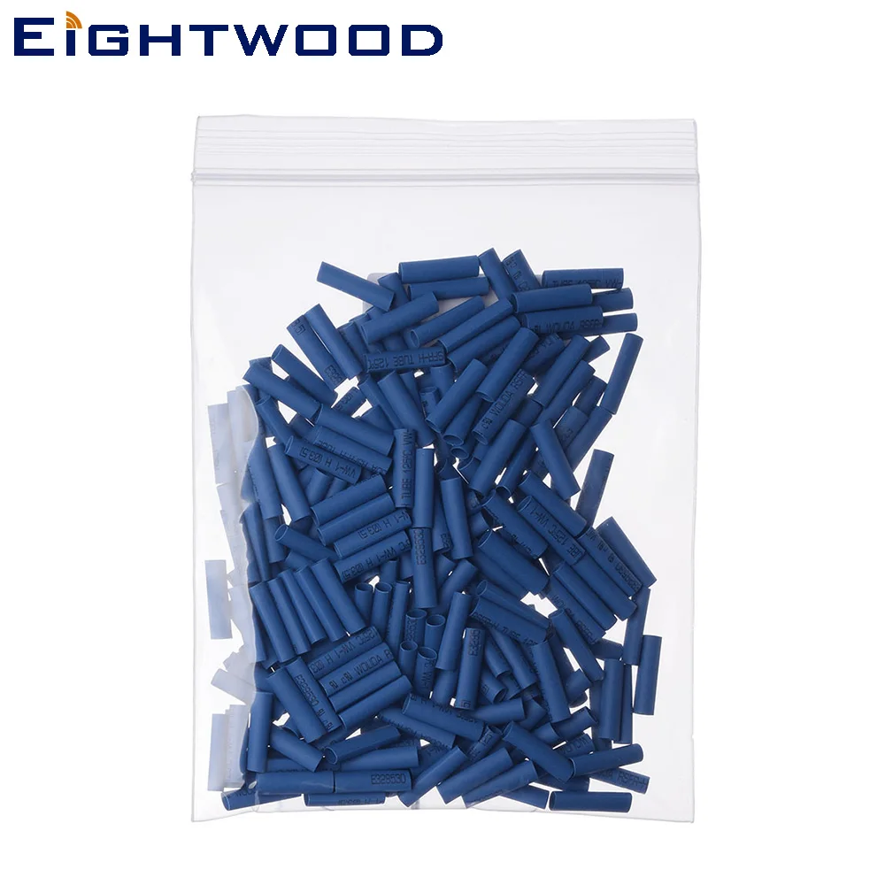 Eightwood 100PCS Blue Long Heat Shrink Tubing 3.5*18mm