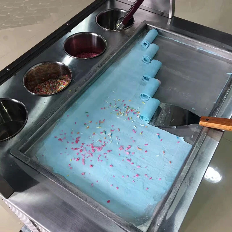 แพน55*30เซนติเมตรพาณิชย์น้ำแข็งเครื่องทอด