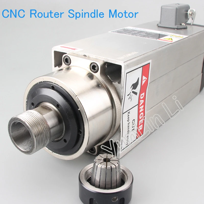 CNC Router Spindle Motor Air Cooled 3500W DC Spindle Motor 1-16MM High Speed Spindle Motor for CNC  Machine  ER25