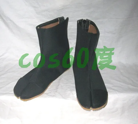 Ninja Tabi Black Rikio JikaTabi Cosplay Shoes S008