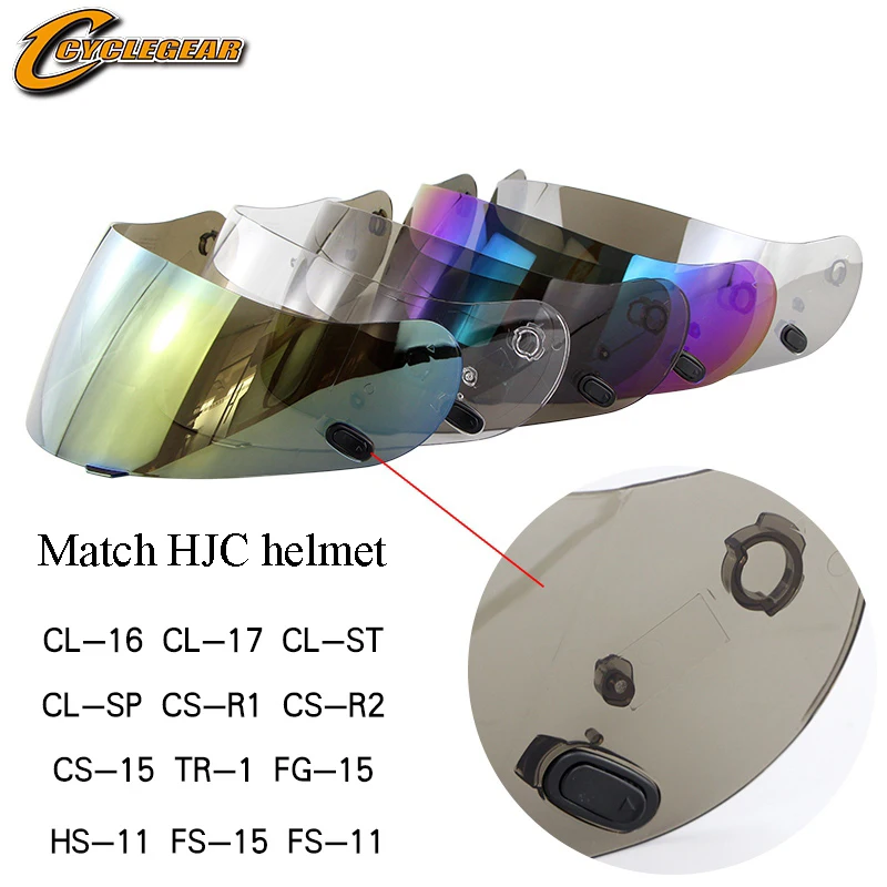 Motorcycle Modular Helmet Sun Visor Face Shield Helmets Lens For HJC CL16 CL17 CL-ST CL-SP CS-R1 CS-RS CS-15 TR-1 FG-15 HS-11