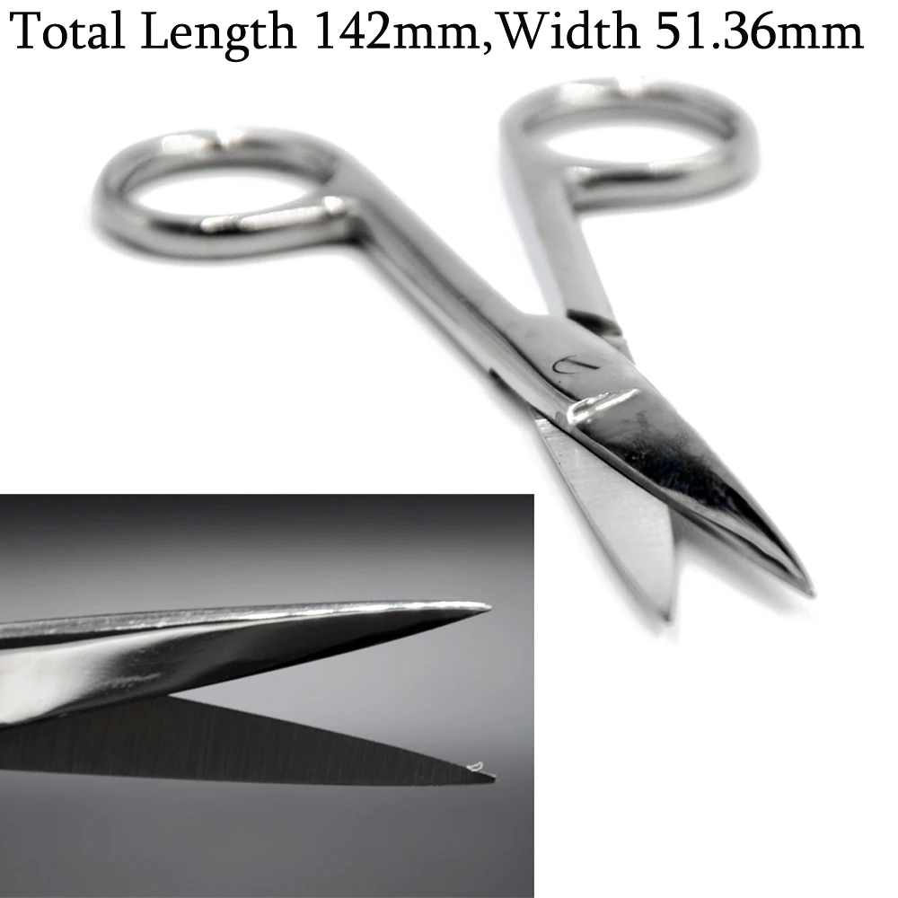 1PC Surgical Steel Hooked Curved Top Poignant Scissor Clamp Plier Body Tweezers Piercing Professional Puncture Tool Piercing Kit