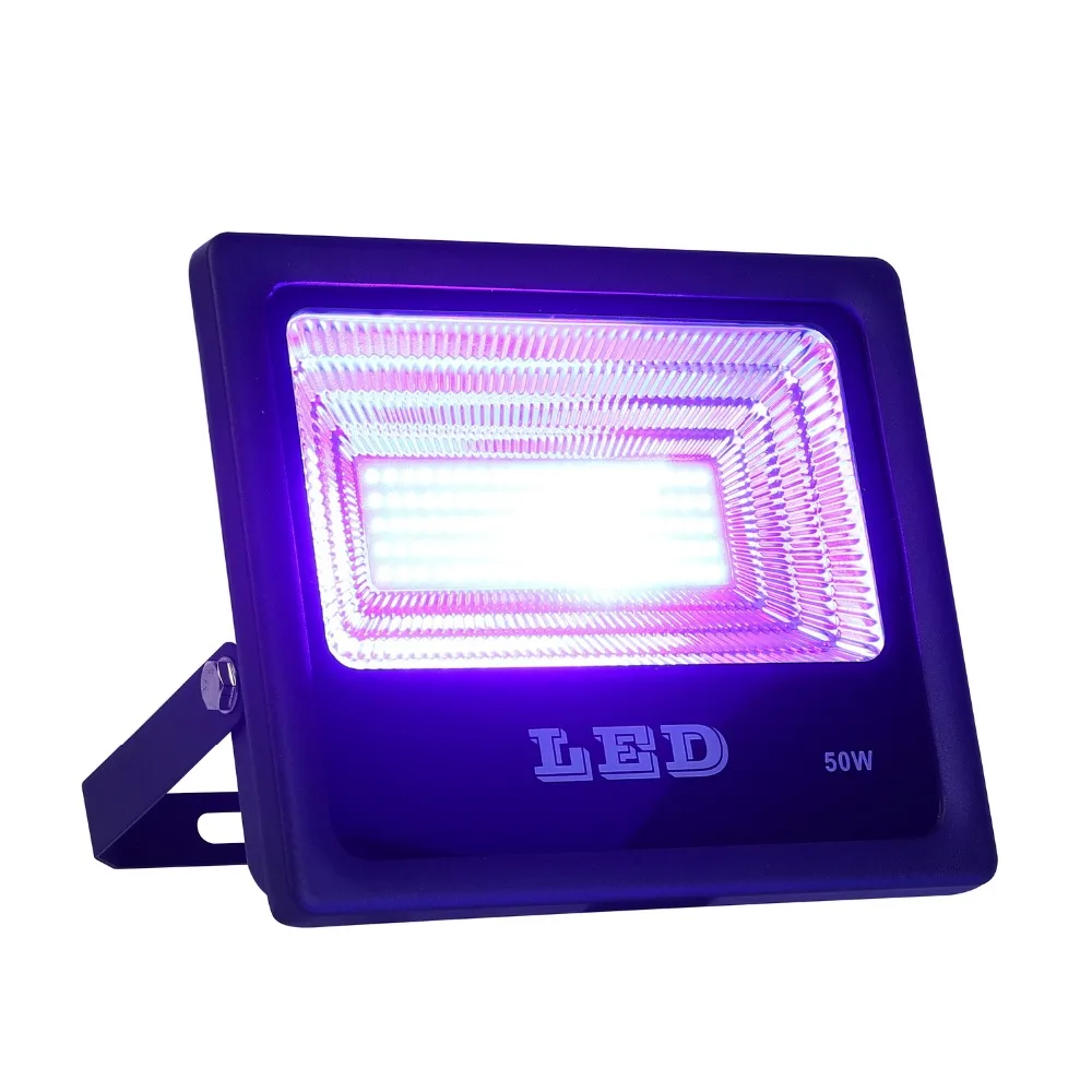 

50W UV LED Floodlight Ultra Violet Flood Light Waterproof for Blacklight Party Curing, Glue, Halloween, Fishing Aquarium