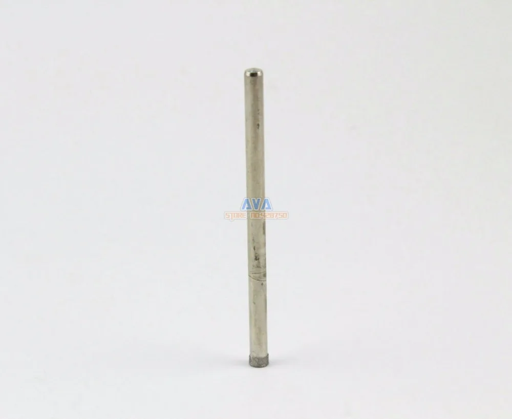 15 Pcs 3mm Diamond Mounted Point Spherical Concave Head Grinding Bit Grit 600