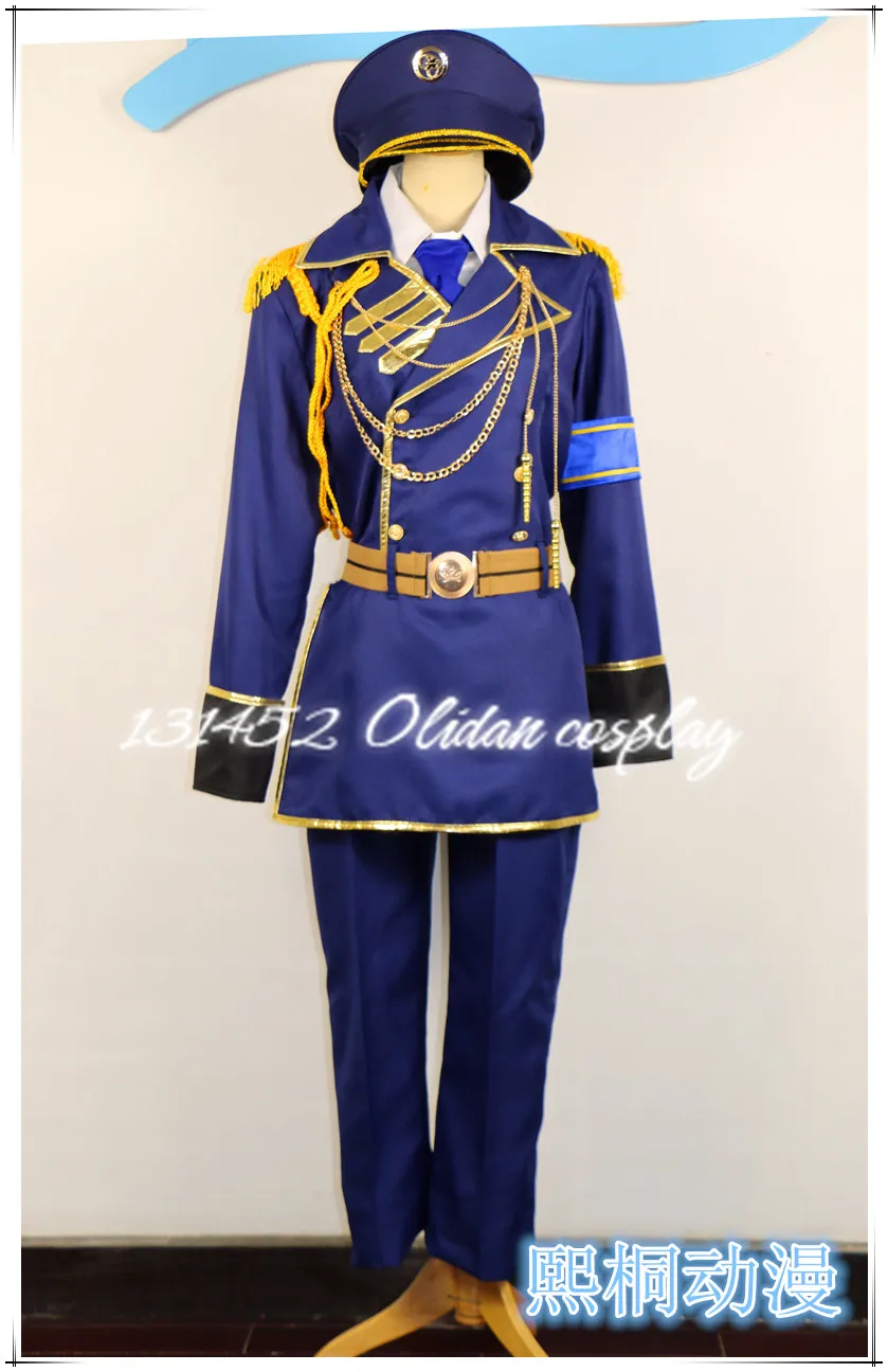 K Project Saruhiko Fushimi Military Uniform Cosplay Costume X006