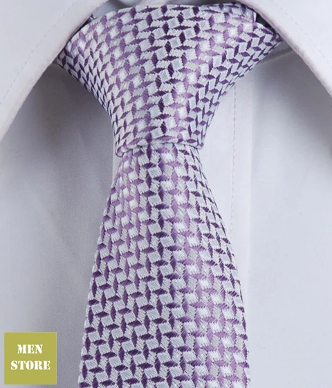 

Purple Pattern Men Jacquard Woven Skinny Slim Narrow 2.5" Necktie 6.5 cm Neckwear Wedding Party Tie LT085