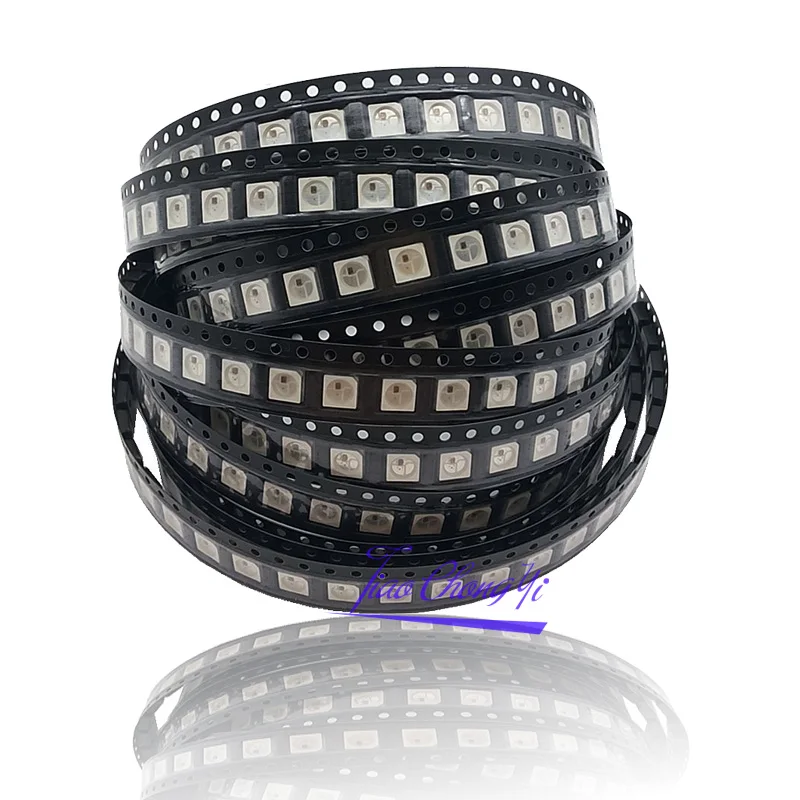 DC 5V WS2812B LED Chip White/ Black led WS2812 IC in LED Chip SMD 5050 RGB For Strip Display Screen  Individually Addressable