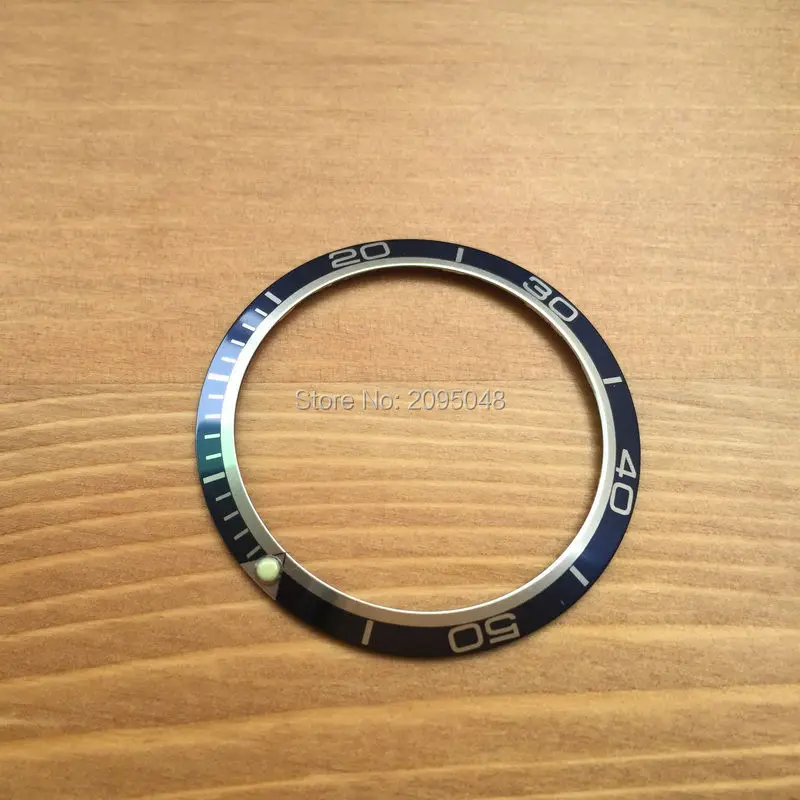 Luminous aluminum 41mm bezels inserts loop for OMG Omega seama planet ocean automatic Chronograph watch parts