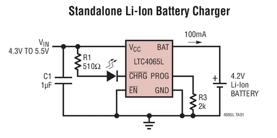 LTC4065LEDC LTC4065LXEDC LTC4065LEDC-4.1 LTC4065LXEDC-4.1 LTC4065 LGGN LCBD LCKS - Standalone 250mA Li-Ion Battery Charger