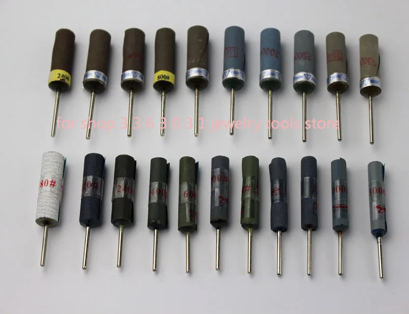 

Free Shipping 100 pcs 180-5000 Grit Sandpaper Grinding Head Sandpaper Bar Stick Rotary Cutter Polishing Rod Abrasive Head