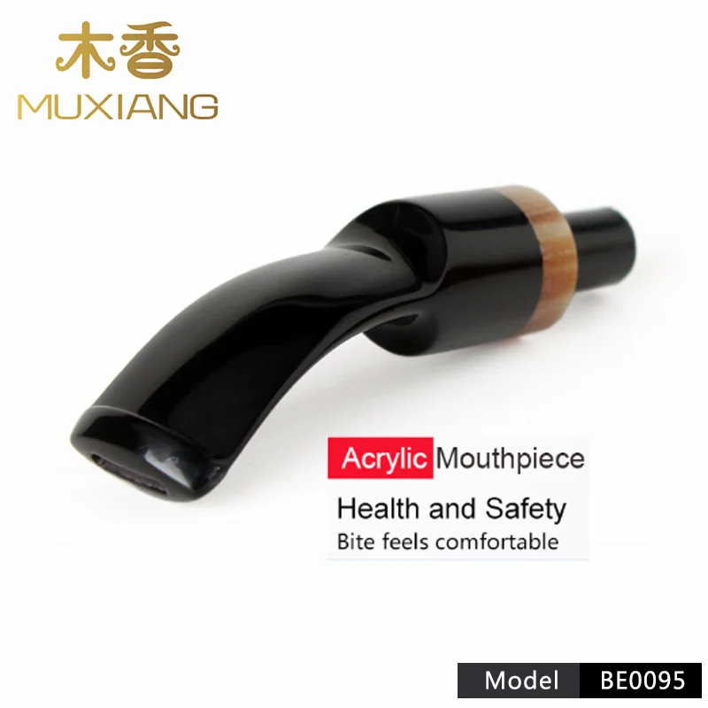 Ru muxiang Smoking Pipe Bent & Straight Mouthpiece Briar & Rosewood Men Tobacco Pipe Acrylic Mouthpiece be0089-be0107