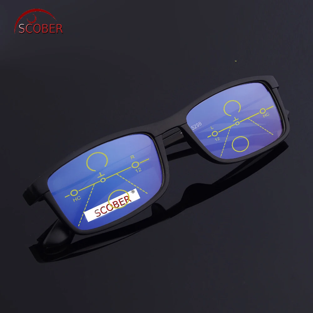 

Progressive Multifocal Reading Glasses Ultra-light TR90 SENATOR Commercial See Near And Far TOP 0 ADD +1 To +4