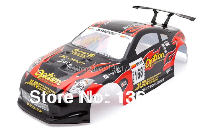 Ewellsold 1/10 RC Car  body shell 1:10 remote control cars shell body 200mm S004B black