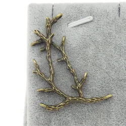 GraceAngie 15PCS Antique Bronze Alloy Branch Holes Charms Handmade Jewelry Finding Accessory Crafts 52*35*3MM 36360