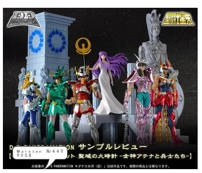 

Original Bandai D.D.PANORAMATION scene saint seiya Gold myth cloth Shiryu Shun shaka Athena Seiya action figure Model 10CM