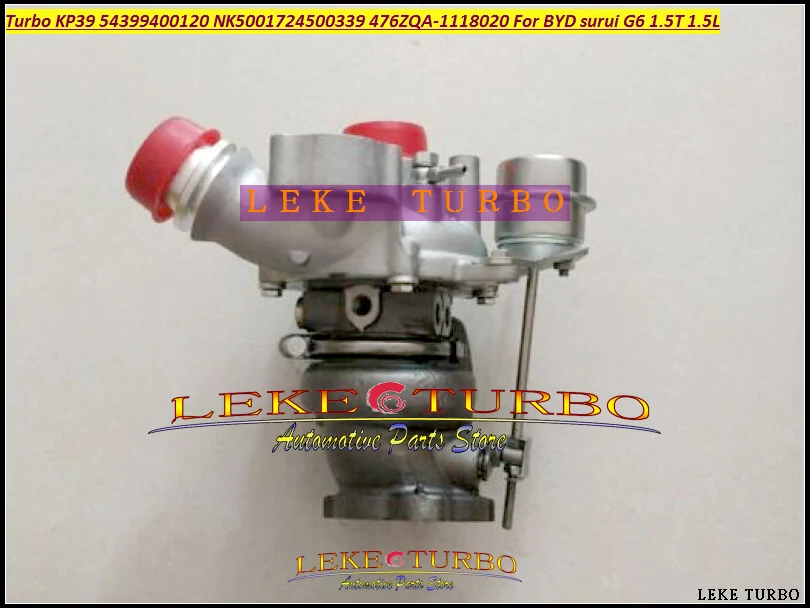 

Турбокомпрессор Turbo KP39 54399400120 NK5001724500339 476ZQA1118020 476ZQA-1118020 476ZQA 1118020 для BYD Surui G6 1.5T 1.5L