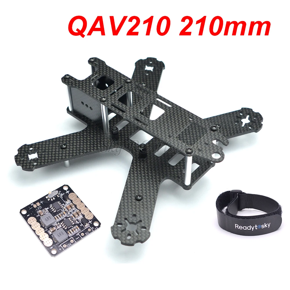 

QAV210 210mm 210 Full Carbon Fiber & PDB Board W/ BEC 5V & 12V For Lisam LS-210