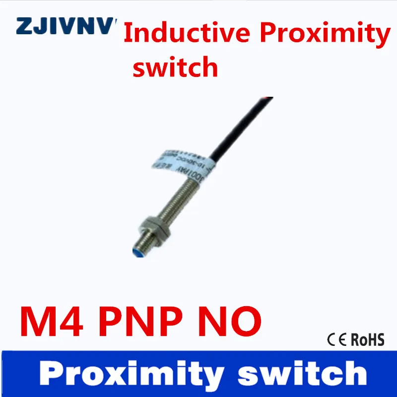 

Best quality IP67 DC 3 wires PNP NO inductive proximity switch ,detect distance1mm, Dia 4mm CE approval