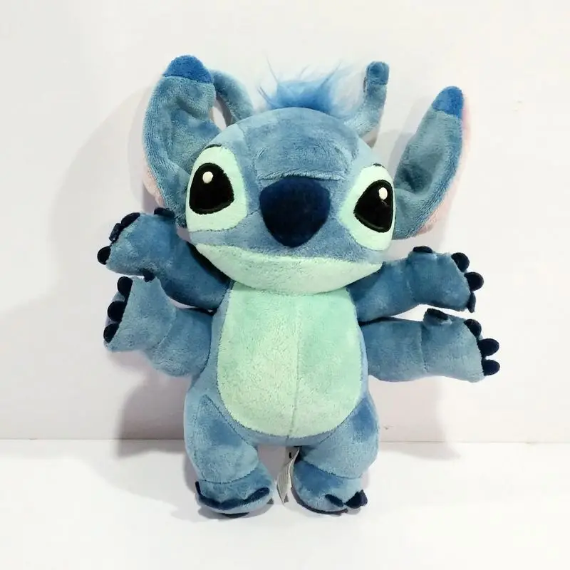 

Lilo and Stitch Toy 626 Experiment 4 Hands Stitch Plush Figure Doll 22cm Cute Stuffed Animals Baby Kids Toys for Children Gifts