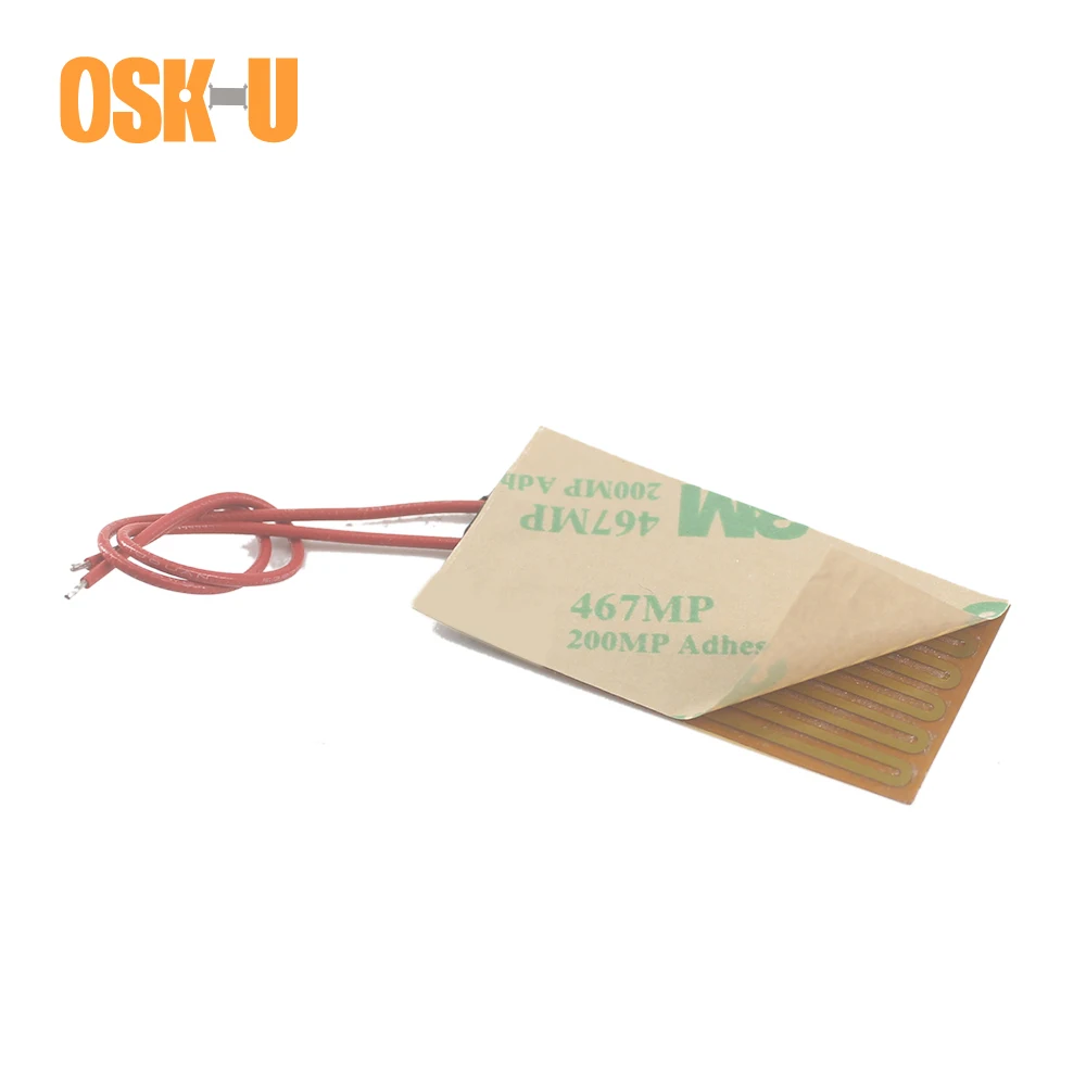 5V Flexible Polyimide Film Heater 0.15-0.3mm thickness Electric Heating Element Anti-freezing Heating Film for Instrumentation