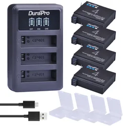 DuraPro-batería Go pro Hero 4 de 1680mAh, AHDBT 401 AHDBT401, batería + cargador para GoPro Hero 4, accesorios para Cámara de Acción AHDBT-401