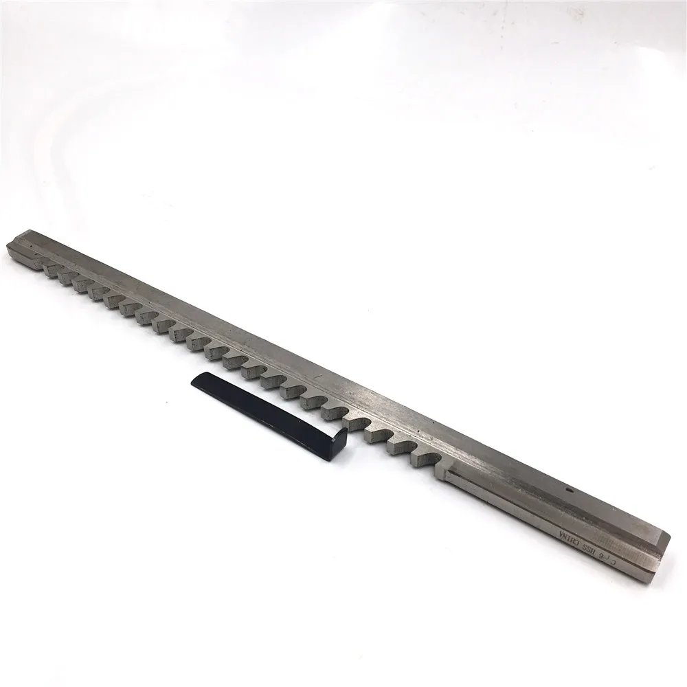 6mm C Push-Type Keyway Broach with Shim Metric Size High Speed Steel for CNC Cutting Metalworking Tool