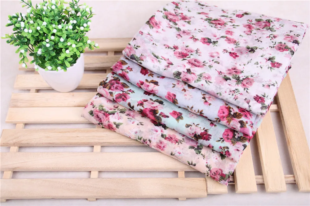 

2016 Newest Fashion Floral Scarf Women Cotton Voile Blossom Floral Shawls Wrap Hijab High Quality Scarf 10pcs/lot FREE SHIPPING