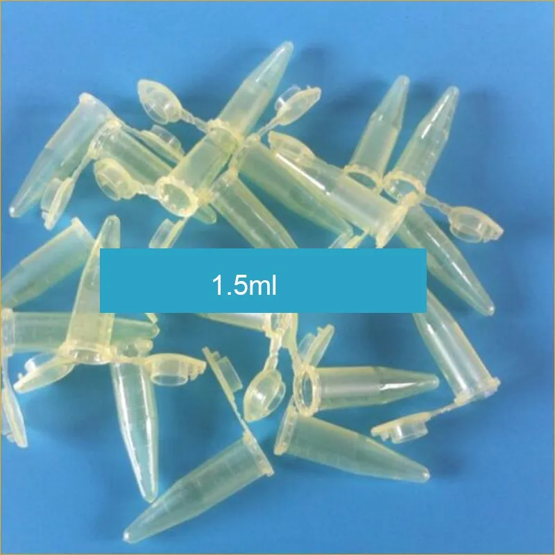 Tubes à centrifugeuse avec couvercle, 100 pièces, 1.5ml, couleur mixte, en plastique, Jack d'échantillonnage, conteneurs à fond pointu, fournitures de laboratoire