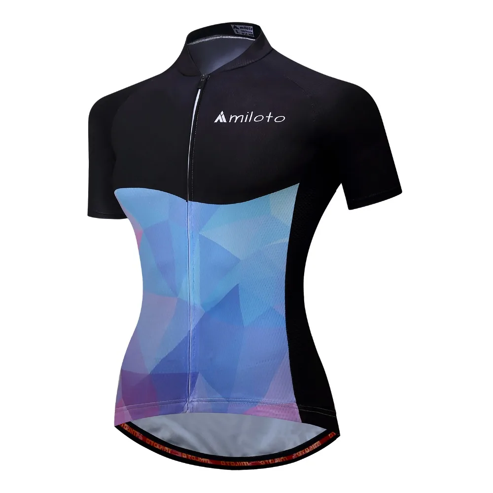 Weimostar Women Sport Shirt Cycling Jersey Outdoor Road Cycling Short Sleeve Clothing Factory-Direct-Clothing Size S-3XL