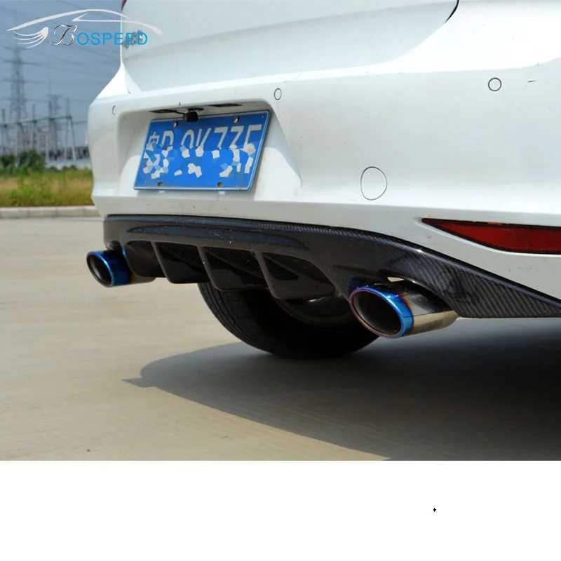 Fit for GOLF7 GTI Revozport  carbon fiber Rear diffuser bumper rear lip rear spoiler