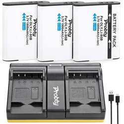 Li-90B Battery & Charger For Olympus LI-92B TG-4 TG-3 TG-2 TG-1 iHS SH-60 SP-100 SH-1 SH-50 iHS SH-60 Tough TG-1 iHS