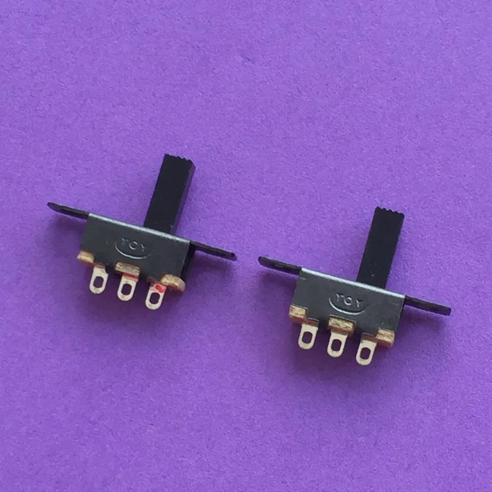 2pcs K802Y Little Toggle Switch with Mounting Hole for DIY Model Making Adults and Children