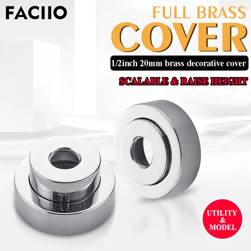 FACIIO 4 Points Water Pipe Decorative Cover Kitchen Accessories Bathroom Faucet Anti Rust Covers Accessories musluk aksesuar