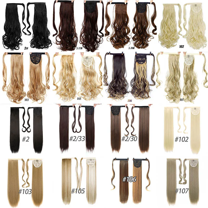 DIFEI Synthetic Ponytail Extensions Hair Hairpiece Horse tail False Tail Pigtails For Hair Woman Collection False By Natural