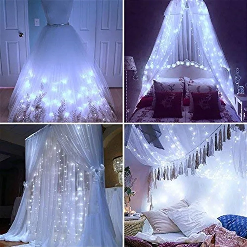3x 3/3x1M LED Wedding fairy Light ghirlanda di natale LED Curtain string Light outdoor capodanno festa di compleanno decorazione del giardino